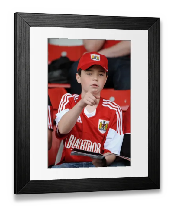 Framed Print : Young Fan's Thrill at Stevenage-Bristol City Football Match, April 2014 Framed Print : Young Fan's Thrill at Stevenage-Bristol City Football Match, April 2014