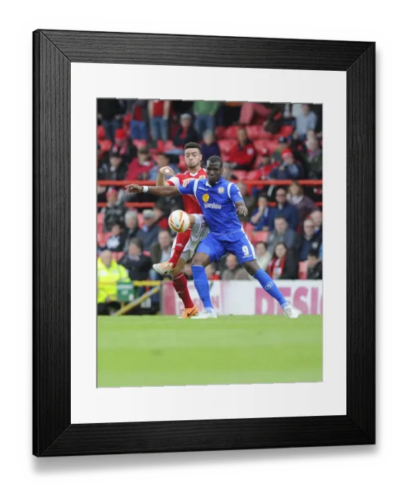 Framed Print : Intense Rivalry: Marlon Pack vs. Mathias Pogba - A Battle for Supremacy in the Bristol City vs. Crewe Football Match, April 2014 Framed Print : Intense Rivalry: Marlon Pack vs. Mathias Pogba - A Battle for Supremacy in the Bristol City vs. Crewe Football Match, April 2014