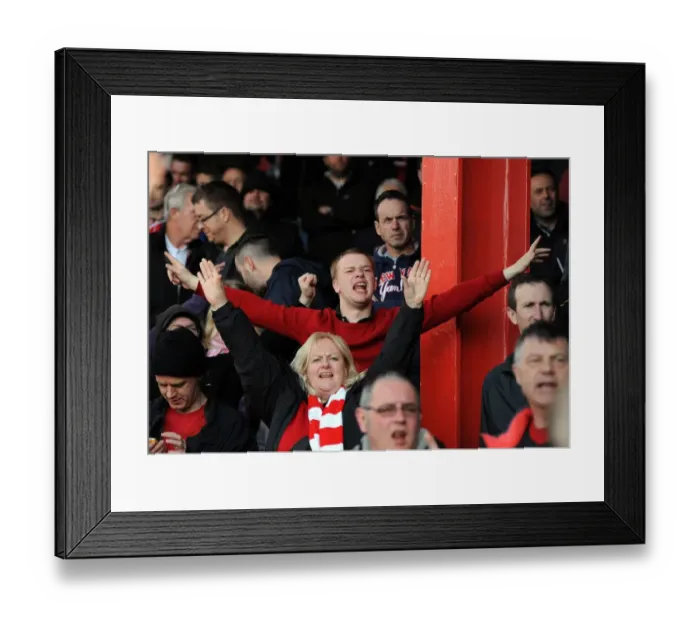 Framed Print : Passionate East End Fans in Action: A Football Rivalry Unfolds - Bristol City vs Crewe, 2014 Framed Print : Passionate East End Fans in Action: A Football Rivalry Unfolds - Bristol City vs Crewe, 2014