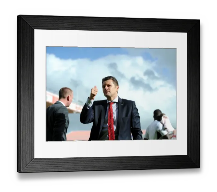 Framed Print : Steve Cotterill Guides Bristol City in Sky Bet League One Battle Against Crewe