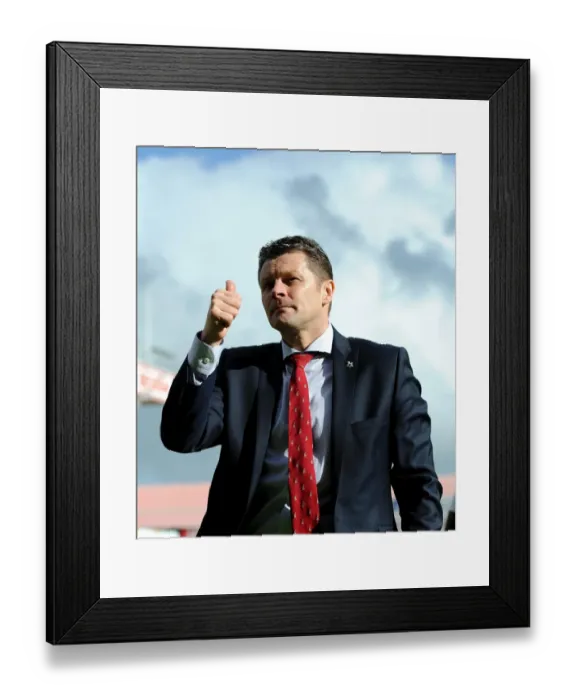 Framed Print : Steve Cotterill Leads Bristol City in Sky Bet League One Clash against Crewe, April 2014
