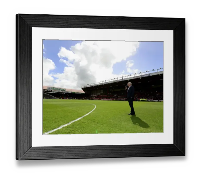 Framed Print : Steve Lansdown, Majority Shareholder of Bristol City, Watches April 2014 Match Against Crewe Framed Print : Steve Lansdown, Majority Shareholder of Bristol City, Watches April 2014 Match Against Crewe