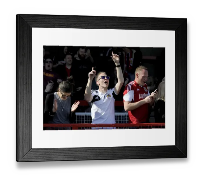 Framed Print : Bristol City Fans Rejoice: Rivals Bristol Rovers Relegated from League Two Framed Print : Bristol City Fans Rejoice: Rivals Bristol Rovers Relegated from League Two
