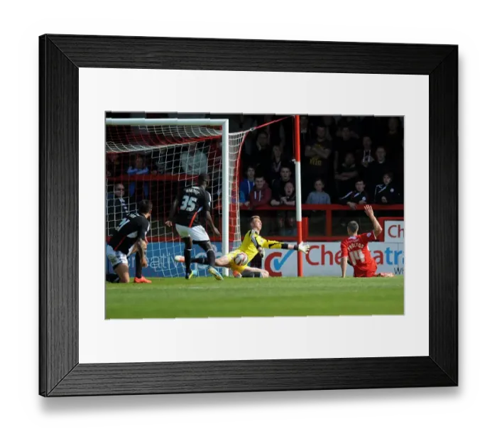 Framed Print : Bristol City's Simon Moore Saves Jamie Proctor's Shot at Crawley Town, Sky Bet League One Framed Print : Bristol City's Simon Moore Saves Jamie Proctor's Shot at Crawley Town, Sky Bet League One
