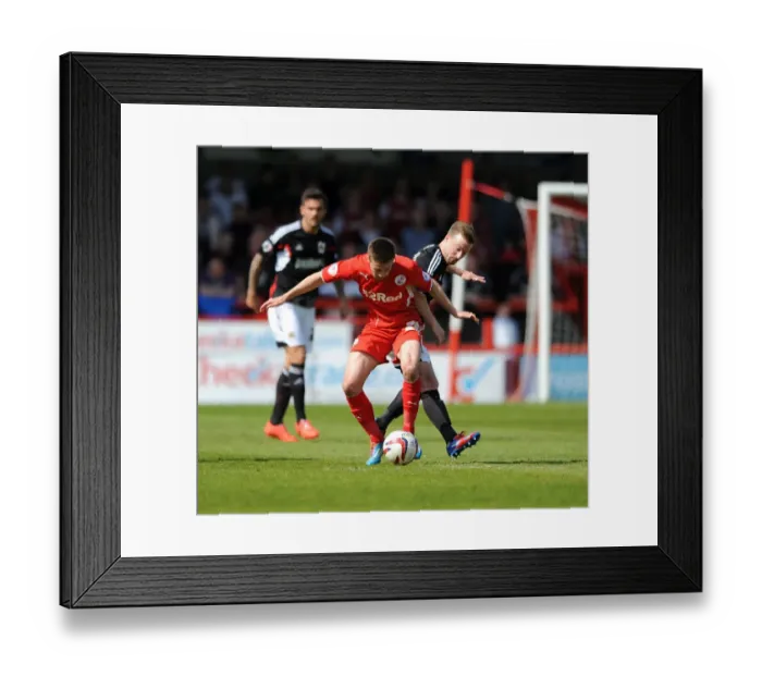 Framed Print : Wade Elliott vs Johnny Maddison: Intense Rivalry in Crawley Town vs Bristol City Football Match, May 2014 Framed Print : Wade Elliott vs Johnny Maddison: Intense Rivalry in Crawley Town vs Bristol City Football Match, May 2014