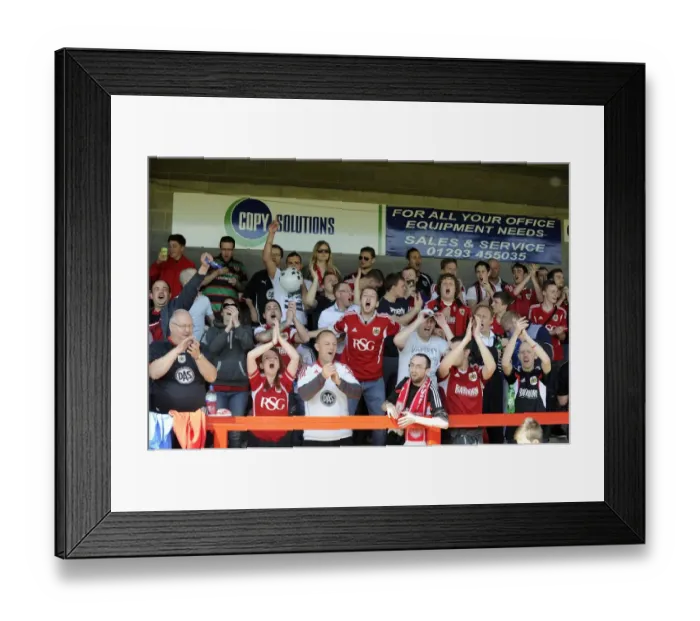 Framed Print : Bristol City Fans in Full Force at Checkatrade Stadium (May 2014) Framed Print : Bristol City Fans in Full Force at Checkatrade Stadium (May 2014)