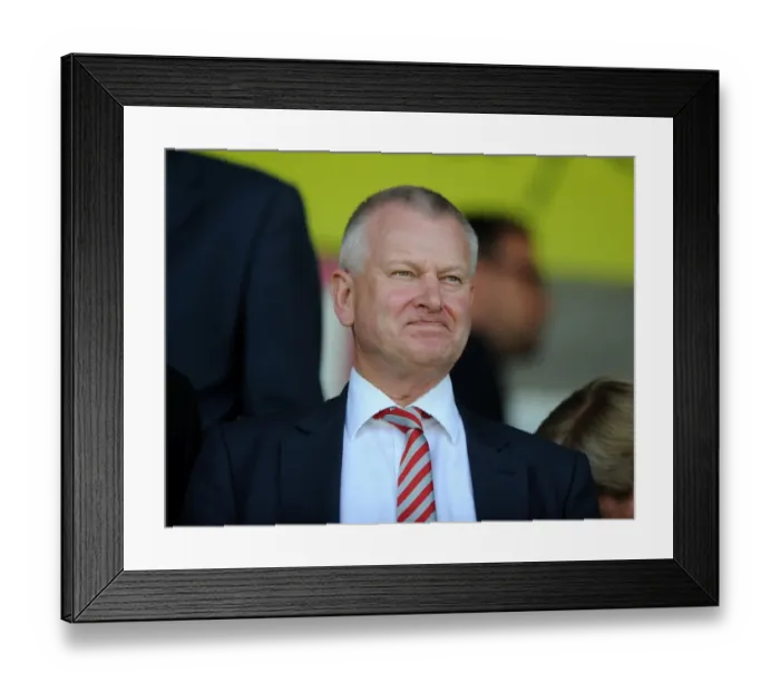 Framed Print : Steve Lansdown at Crawley Town vs. Bristol City, May 3, 2014 Framed Print : Steve Lansdown at Crawley Town vs. Bristol City, May 3, 2014