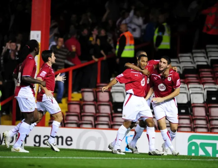 Framed Print : 09-10 Football Showdown: A Season to Remember - Bristol City vs Blackpool