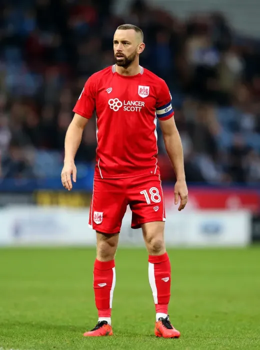 Framed Print : Aaron Wilbraham in Action: Huddersfield Town vs. Bristol City, 2016