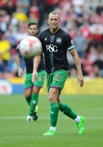 Aaron Wilbraham of Bristol City in Action at Middlesbrough's Riverside Stadium, Sky Bet Championship Match, August 2015