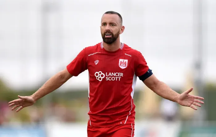 Framed Print : Aaron Wilbraham of Bristol City in Action Against Granada, 2016