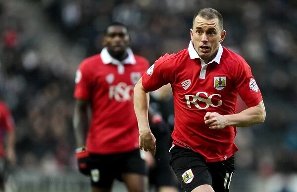 Aaron Wilbraham of Bristol City in Action against MK Dons at Stadium MK, 07 February 2015