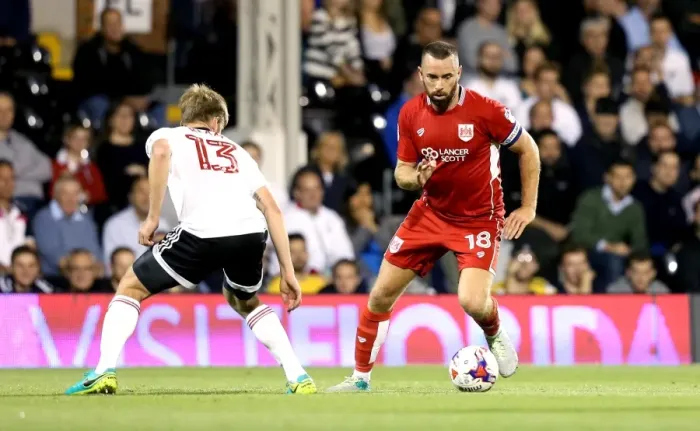 Framed Print : Aaron Wilbraham Dashes Past Tim Ream: Fulham vs. Bristol City EFL Cup Clash Framed Print : Aaron Wilbraham Dashes Past Tim Ream: Fulham vs. Bristol City EFL Cup Clash
