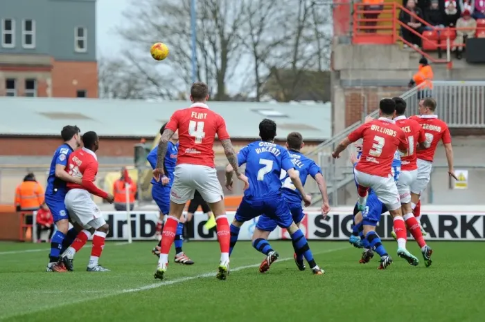 Framed Print : Aaron Wilbraham Scores the Dramatic Winning Goal for Bristol City Against Rochdale in Sky Bet League One Framed Print : Aaron Wilbraham Scores the Dramatic Winning Goal for Bristol City Against Rochdale in Sky Bet League One