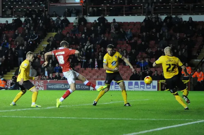 Framed Print : Aaron Wilbraham Scores Game-Winning Goal for Bristol City in Johnstone's Paint Trophy Framed Print : Aaron Wilbraham Scores Game-Winning Goal for Bristol City in Johnstone's Paint Trophy