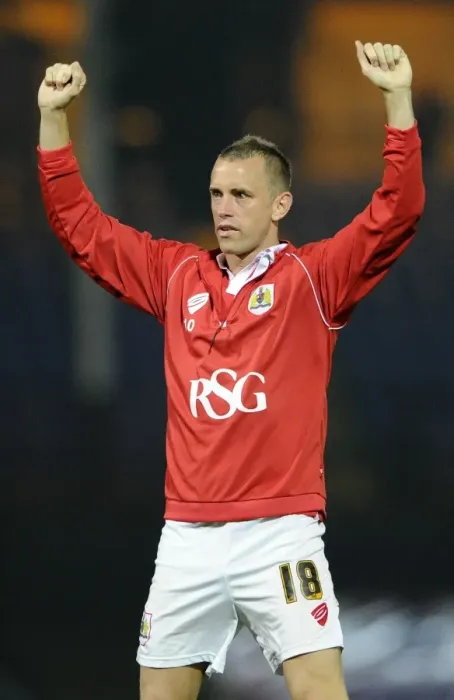 Framed Print : Aaron Wilbraham's Double: Bristol City Celebrates Win Over Port Vale Framed Print : Aaron Wilbraham's Double: Bristol City Celebrates Win Over Port Vale