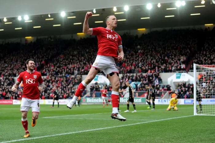 Framed Print : Aaron Wilbraham's Euphoric Goal Celebration: A Standout Moment at Ashton Gate (Bristol City vs. Bolton Wanderers, 2016) Framed Print : Aaron Wilbraham's Euphoric Goal Celebration: A Standout Moment at Ashton Gate (Bristol City vs. Bolton Wanderers, 2016)