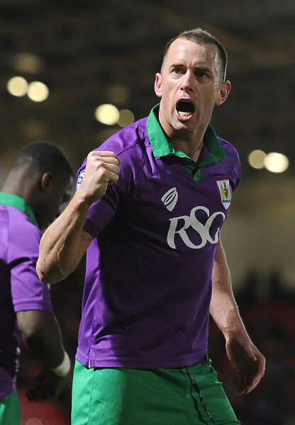 Aaron Wilbraham's Exciting Goal Celebration: Doncaster Rovers vs. Bristol City (February 2015)