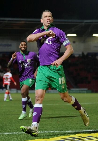 Aaron Wilbraham's Exuberant Goal Celebration: Doncaster Rovers vs. Bristol City (February 2015)