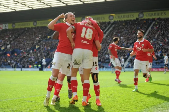 Framed Print : Aaron Wilbraham's Goal: Preston North End vs. Bristol City, Sky Bet League One, 2015