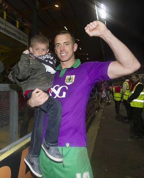 Aaron Wilbraham's Promotion Celebration with Young Fan: Bradford City 0-6 Bristol City