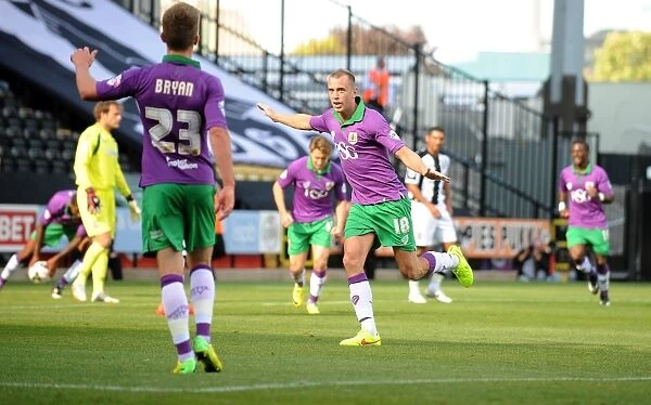 Aaron Wilbraham's Thrilling Goal Celebration: Notts County vs. Bristol City (Sky Bet League One, August 2014)