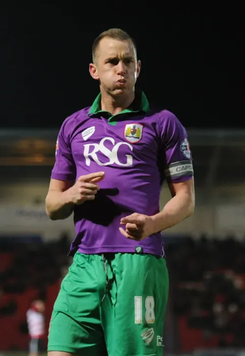 Framed Print : Aaron Wilbraham's Thrilling Goal Celebration: Doncaster Rovers vs. Bristol City, Sky Bet League One (February 24, 2015)