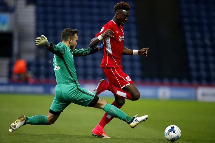 Framed Print : Abraham Fouled by Maxwell in Preston North End vs. Bristol City Clash Framed Print : Abraham Fouled by Maxwell in Preston North End vs. Bristol City Clash
