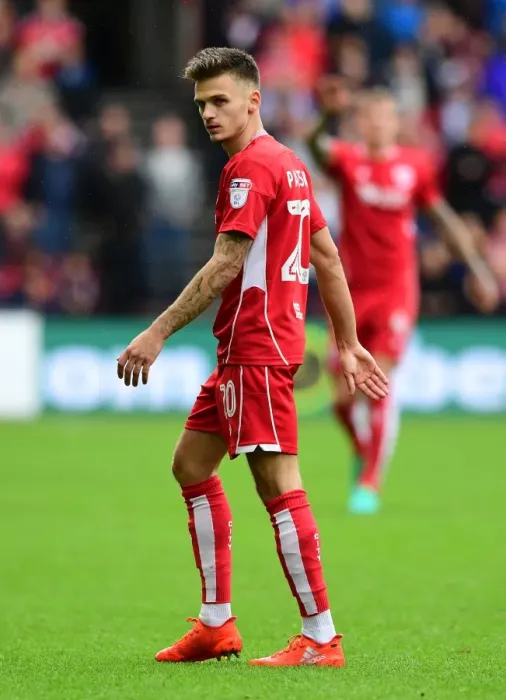 Framed Print : Action-Packed Championship Clash: Jamie Patterson's Standout Performance for Bristol City Against Nottingham Forest Framed Print : Action-Packed Championship Clash: Jamie Patterson's Standout Performance for Bristol City Against Nottingham Forest