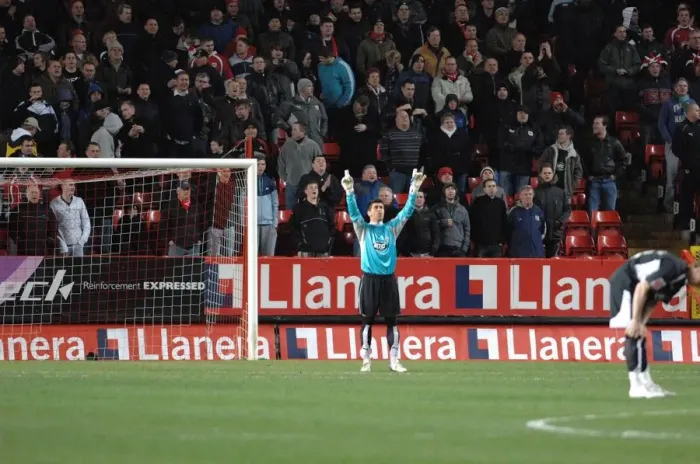 Framed Print : Action-Packed Moment: Adriano Basso vs Charlton Athletic vs. Bristol City