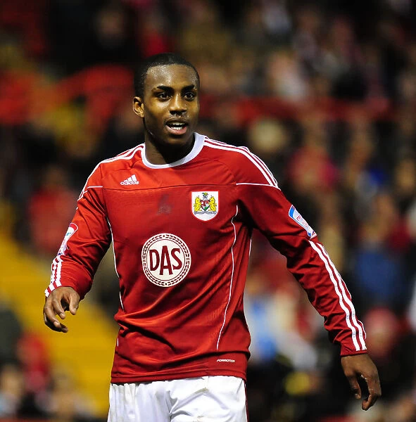 Action-Packed Moment: Danny Rose of Bristol City Fights for Possession against QPR in Npower Championship Match at Ashton Gate (October 2010)