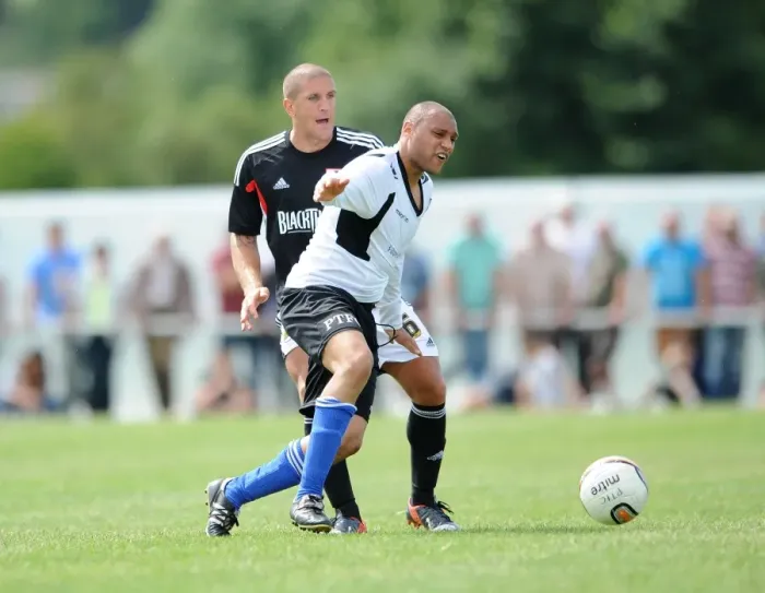 Framed Print : Adam El-Abd in Action: Portishead Town vs. Bristol City Pre-Season Friendly Framed Print : Adam El-Abd in Action: Portishead Town vs. Bristol City Pre-Season Friendly