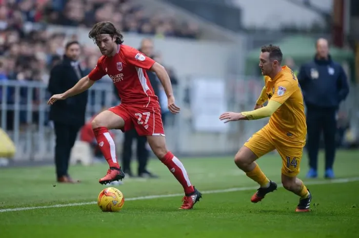 Framed Print : Adam Matthews in Action: Bristol City vs Preston North End, Sky Bet Championship Framed Print : Adam Matthews in Action: Bristol City vs Preston North End, Sky Bet Championship