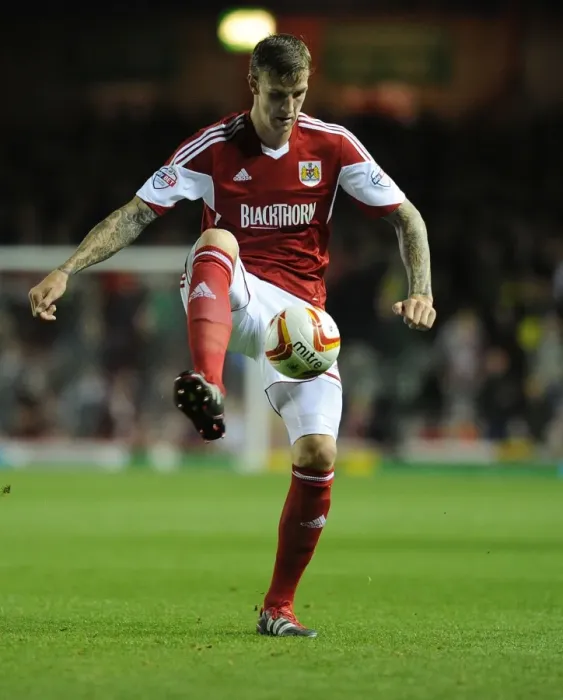Framed Print : Aden Flint in Action: Bristol City vs. Shrewsbury Town, Sky Bet League One, September 17, 2013