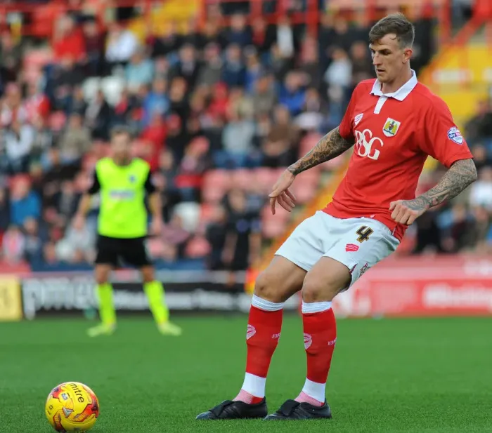 Framed Print : Aden Flint in Action: Bristol City vs Oldham Football Match, Ashton Gate, 1st November 2014 Framed Print : Aden Flint in Action: Bristol City vs Oldham Football Match, Ashton Gate, 1st November 2014