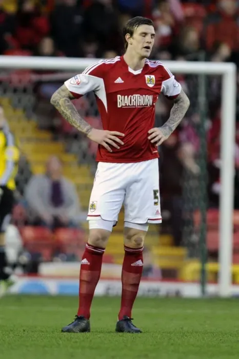 Framed Print : Aden Flint in Action: Bristol City vs Walsall, Sky Bet League One, Ashton Gate, 2013