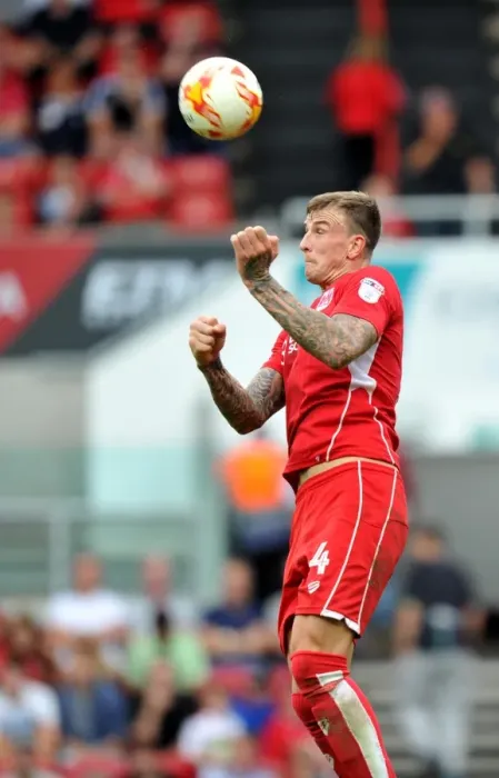 Framed Print : Aden Flint of Bristol City in Action Against Derby County, Sky Bet Championship, Ashton Gate Stadium, Bristol, England, 2016