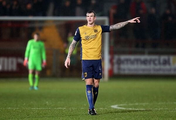 Aden Flint of Bristol City in Action at Fleetwood Town's Highbury Stadium during the Emirates FA Cup Third Round Replay