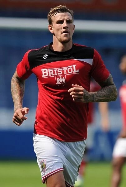 Aden Flint of Bristol City in Action at Sheffield Wednesday vs. Bristol City, August 8, 2015