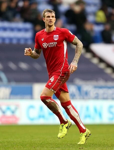 Aden Flint of Bristol City in Action at Wigan Athletic, Sky Bet Championship (11 March 2017)