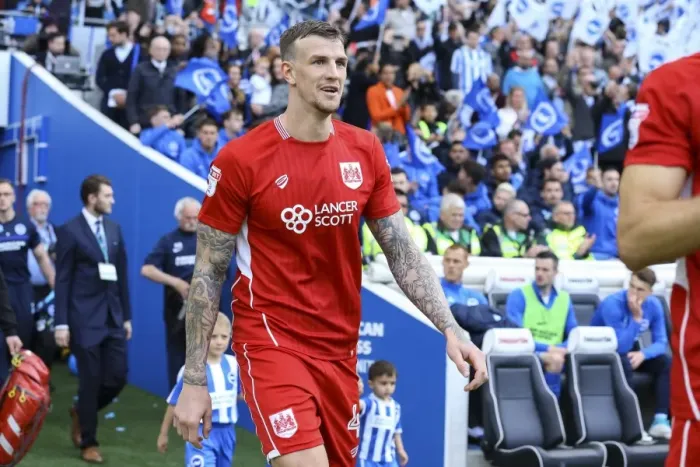 Framed Print : Aden Flint Leads Bristol City Charge at Amex Stadium (Brighton & Hove Albion vs. Bristol City, Sky Bet Championship) Framed Print : Aden Flint Leads Bristol City Charge at Amex Stadium (Brighton & Hove Albion vs. Bristol City, Sky Bet Championship)