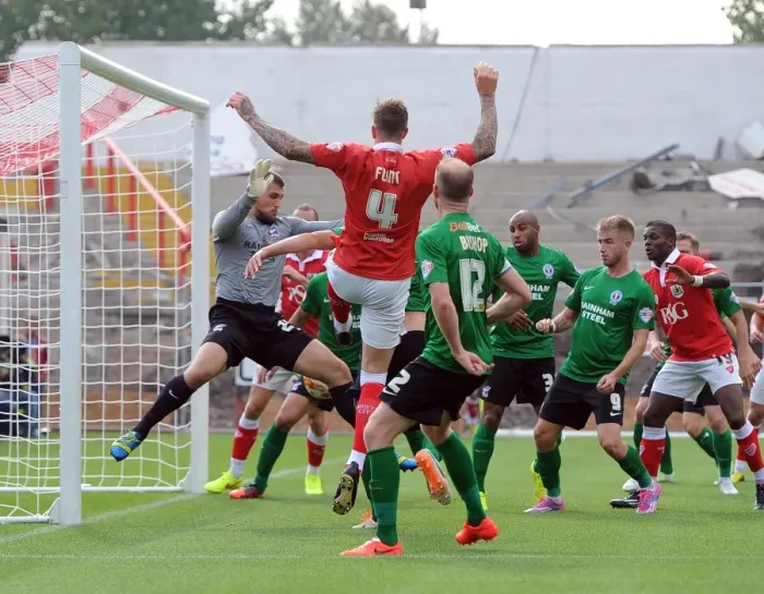 Framed Print : Aden Flint Scores: Bristol City's Victory Against Scunthorpe United, September 2014 Framed Print : Aden Flint Scores: Bristol City's Victory Against Scunthorpe United, September 2014