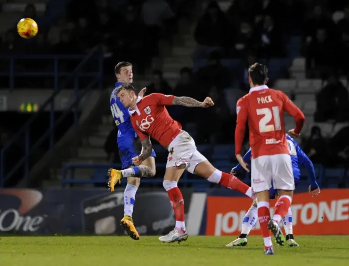 Framed Print : Aden Flint vs Ben Dickenson: Intense Header Battle in Gillingham v Bristol City (JPT Area Final, 2015) Framed Print : Aden Flint vs Ben Dickenson: Intense Header Battle in Gillingham v Bristol City (JPT Area Final, 2015)