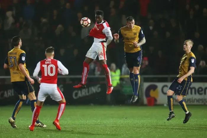 Framed Print : Aden Flint vs. Devante Cole Clash: Fleetwood Town vs. Bristol City, Emirates FA Cup Third Round Replay Framed Print : Aden Flint vs. Devante Cole Clash: Fleetwood Town vs. Bristol City, Emirates FA Cup Third Round Replay