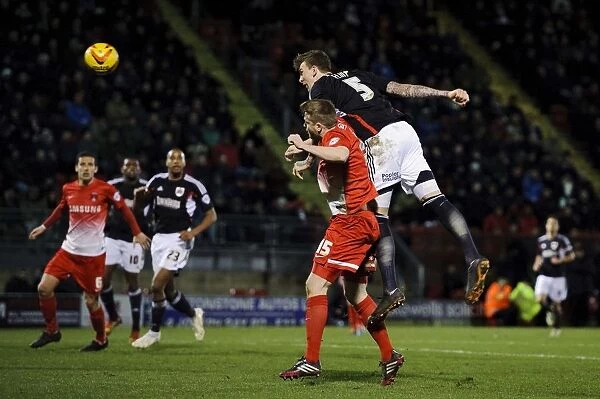 Aden Flint's Determined Charge Towards Goal vs Leyton Orient, February 2014