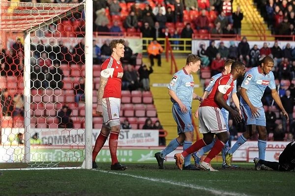Aden Flint's Disappointment: Bristol City vs Tranmere Rovers, 2014