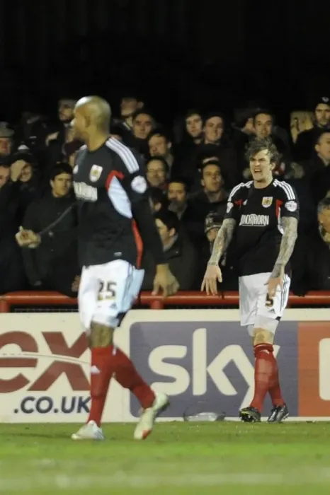 Framed Print : Aden Flint's Disappointment: Own Goal at Griffin Park, Brentford vs. Bristol City (January 2014)