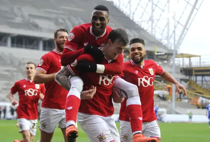 Framed Print : Aden Flint's Double Joy: First Goal and Team Celebration vs. Ipswich Town at Ashton Gate Framed Print : Aden Flint's Double Joy: First Goal and Team Celebration vs. Ipswich Town at Ashton Gate