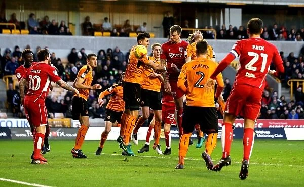 Aden Flint's Dramatic Goal: Bristol City Takes 2-1 Lead Over Wolverhampton Wanderers (December 2016)
