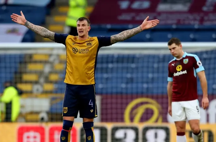 Framed Print : Aden Flint's Emotional Gesture: Burnley vs. Bristol City, FA Cup 2017 Framed Print : Aden Flint's Emotional Gesture: Burnley vs. Bristol City, FA Cup 2017